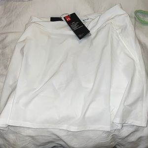 white underarmor golf skort